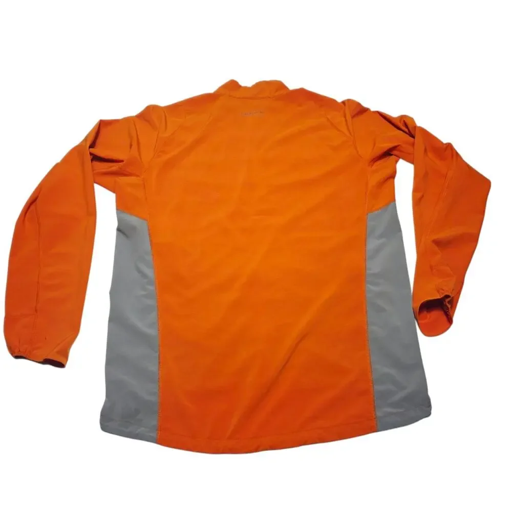 Patagonia Jacket Men's Orange Gray Full Zip Softshell Stretch Hiking Medium